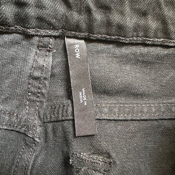 WEEKDAY Rowe High Rise Straight Leg Black Wash Jeans - Picture 7 of 9